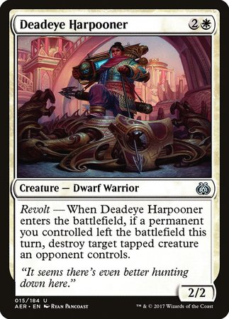 Deadeye Harpooner [Aether Revolt] | Mega City Incorporated