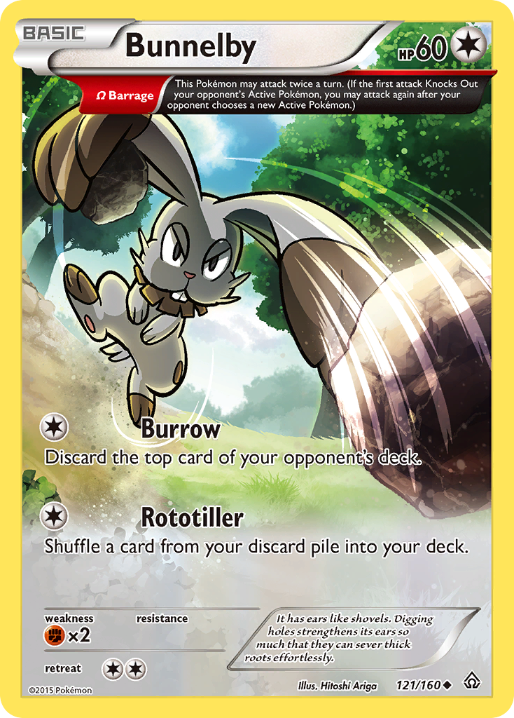 Bunnelby (121/160) [XY: Primal Clash] | Mega City Incorporated