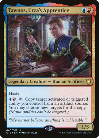 Tawnos, Urza's Apprentice [Commander 2018] | Mega City Incorporated