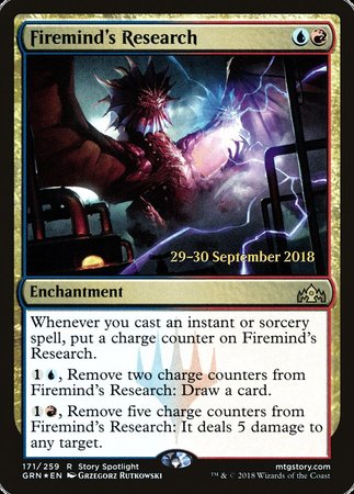 Firemind's Research [Guilds of Ravnica Promos] | Mega City Incorporated