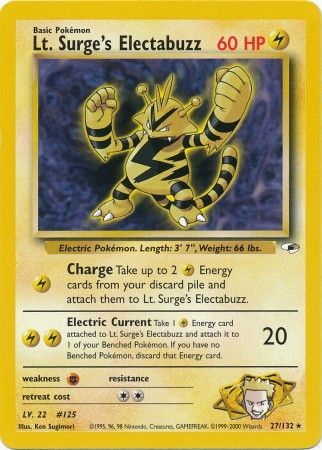 Lt. Surge's Electabuzz (27/132) [Gym Heroes Unlimited] | Mega City Incorporated