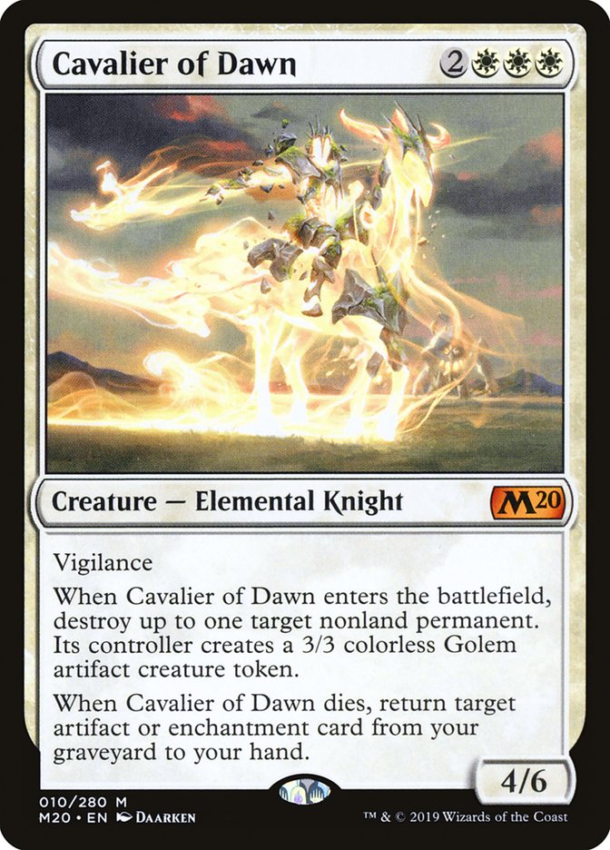 Cavalier of Dawn [Core Set 2020] | Mega City Incorporated