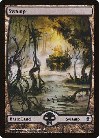 Swamp (240) - Full Art [Zendikar] | Mega City Incorporated