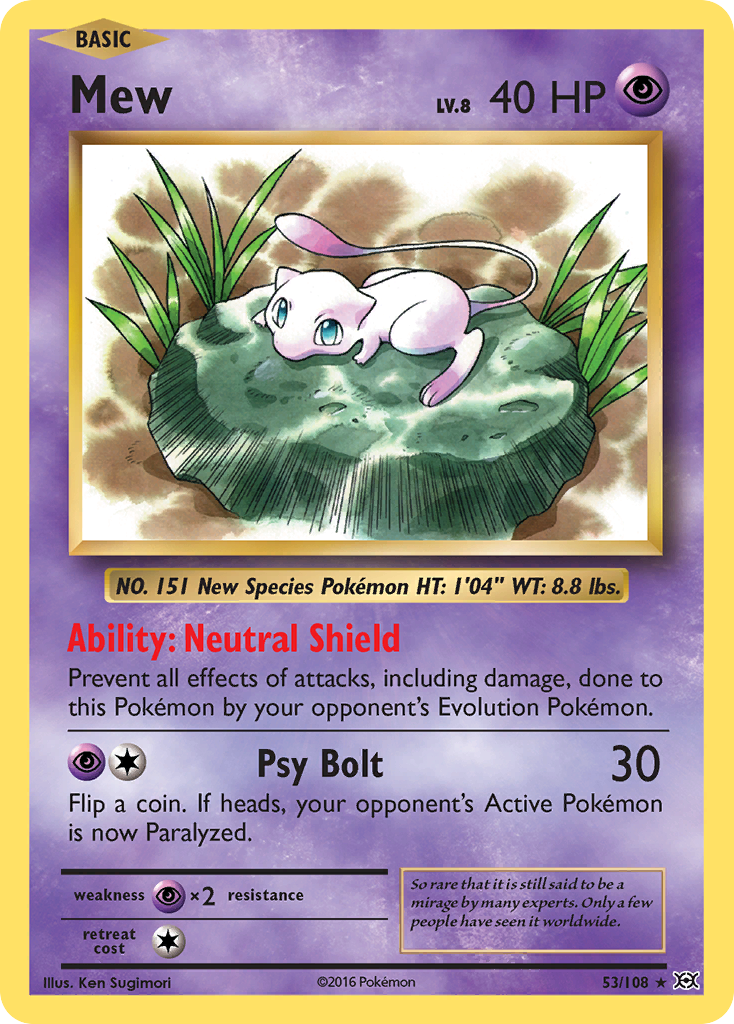 Mew (53/108) [XY: Evolutions] | Mega City Incorporated