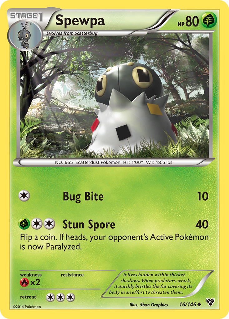 Spewpa (16/146) [XY: Base Set] | Mega City Incorporated