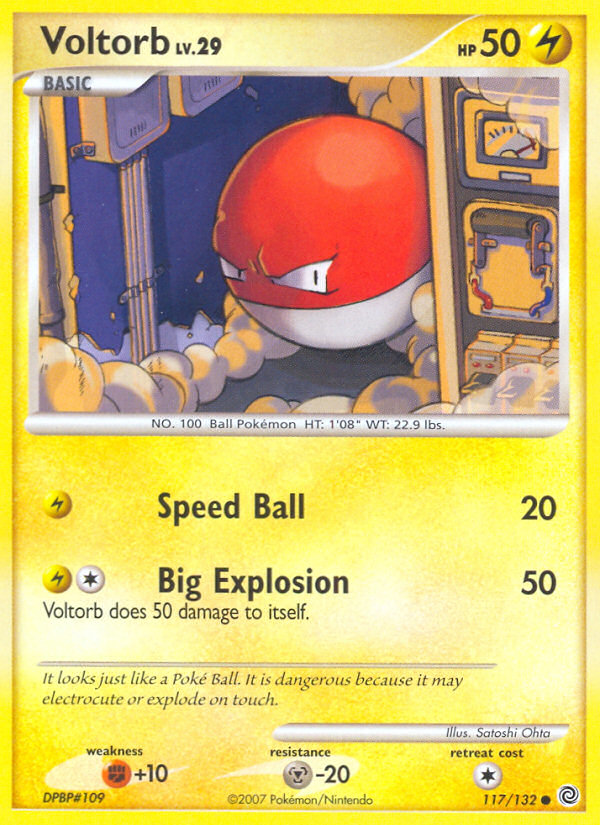 Voltorb (117/132) [Diamond & Pearl: Secret Wonders] | Mega City Incorporated