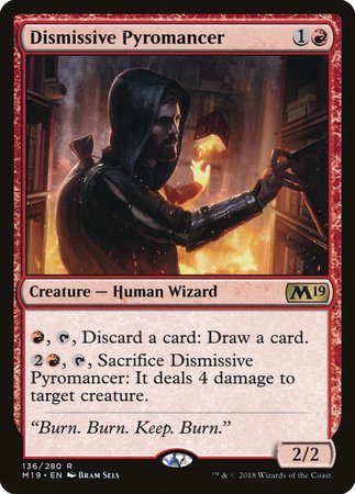 Dismissive Pyromancer [Core Set 2019] | Mega City Incorporated