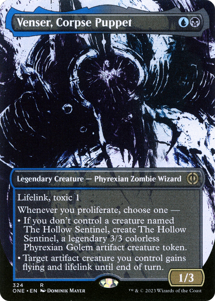 Venser, Corpse Puppet (Borderless Ichor) [Phyrexia: All Will Be One] | Mega City Incorporated