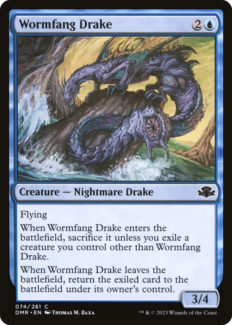 Wormfang Drake [Dominaria Remastered] | Mega City Incorporated