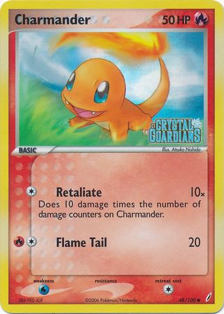 Charmander (48/100) (Stamped) [EX: Crystal Guardians] | Mega City Incorporated