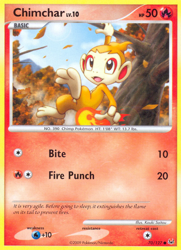 Chimchar (70/127) [Platinum: Base Set] | Mega City Incorporated