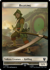 Halfling // Treasure Token [The Lord of the Rings: Tales of Middle-Earth Commander Tokens] | Mega City Incorporated