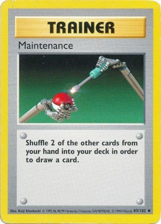 Maintenance (83/102) [Base Set Shadowless Unlimited] | Mega City Incorporated