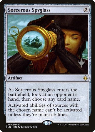 Sorcerous Spyglass [Ixalan Promos] | Mega City Incorporated
