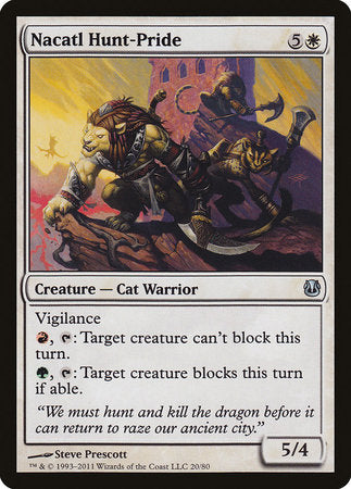 Nacatl Hunt-Pride [Duel Decks: Ajani vs. Nicol Bolas] | Mega City Incorporated