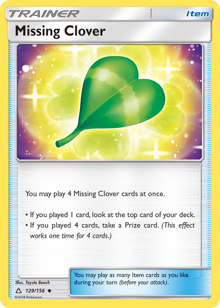 Missing Clover (129/156) [Sun & Moon: Ultra Prism] | Mega City Incorporated