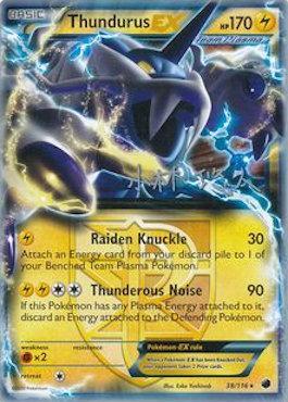 Thundurus EX (38/116) (Plasma Power - Haruto Kobayashi) [World Championships 2014] | Mega City Incorporated