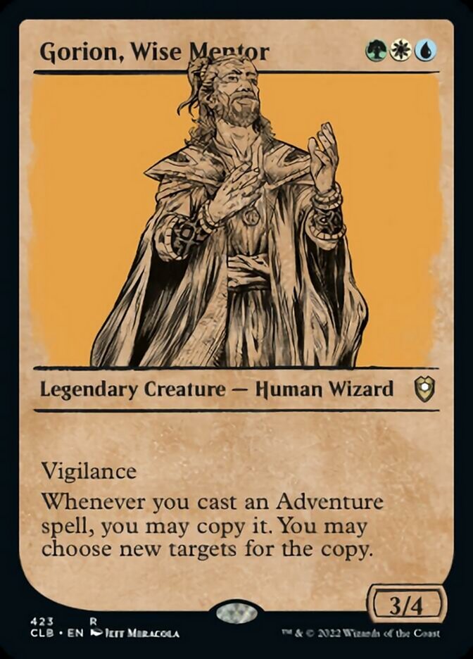 Gorion, Wise Mentor (Showcase) [Commander Legends: Battle for Baldur's Gate] | Mega City Incorporated