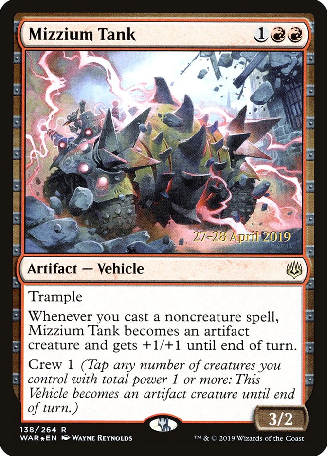 Mizzium Tank  [War of the Spark Prerelease Promos] | Mega City Incorporated