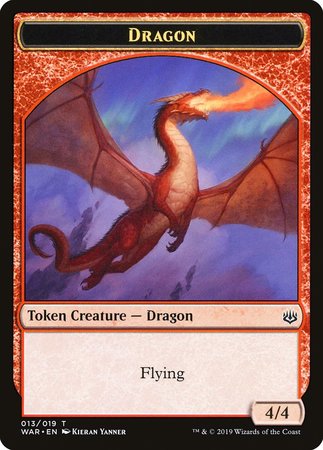 Dragon Token [War of the Spark Tokens] | Mega City Incorporated