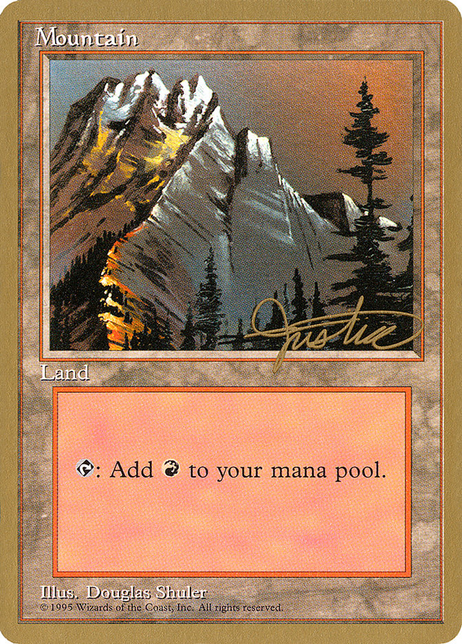 Mountain (mj373) (Mark Justice) [Pro Tour Collector Set] | Mega City Incorporated