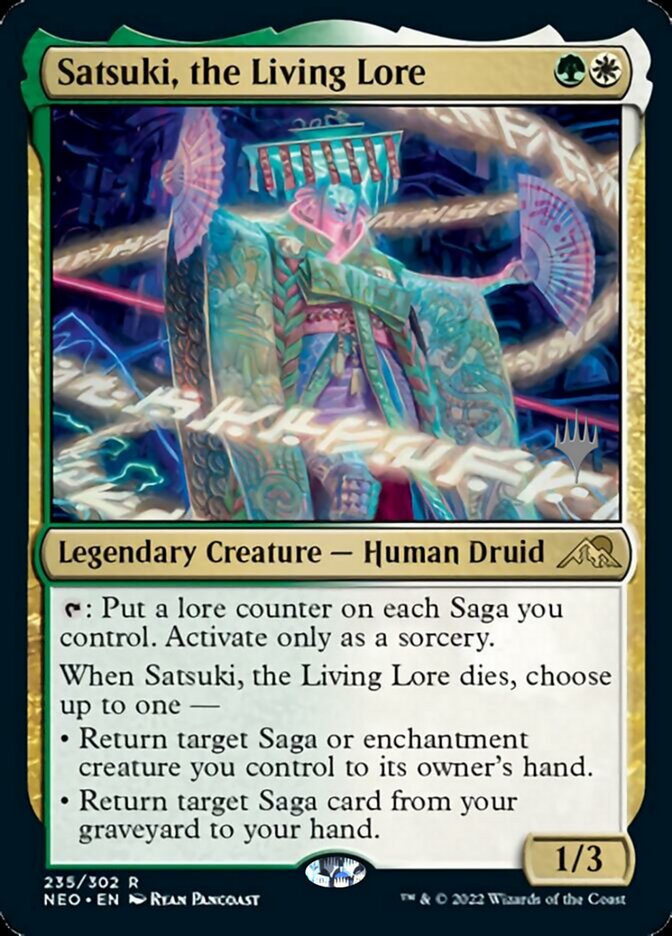 Satsuki, the Living Lore (Promo Pack) [Kamigawa: Neon Dynasty Promos] | Mega City Incorporated