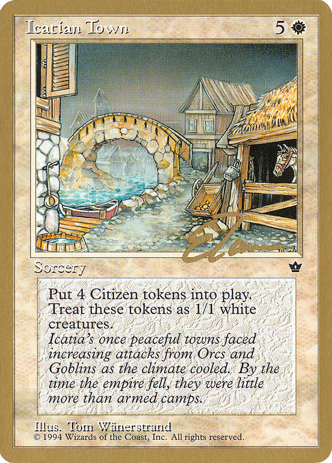 Icatian Town (Eric Tam) [Pro Tour Collector Set] | Mega City Incorporated