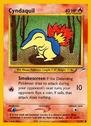 Cyndaquil (61/105) [Neo Destiny Unlimited] | Mega City Incorporated