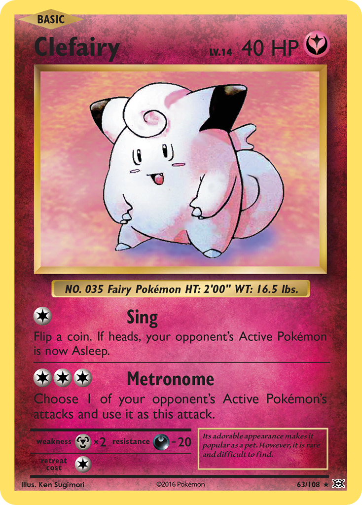 Clefairy (63/108) [XY: Evolutions] | Mega City Incorporated