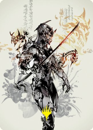 Satoru Umezawa 1 Art Card (Gold-Stamped Signature) [Kamigawa: Neon Dynasty Art Series] | Mega City Incorporated
