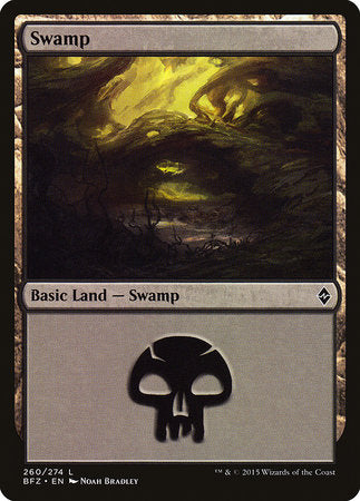 Swamp (260) [Battle for Zendikar] | Mega City Incorporated