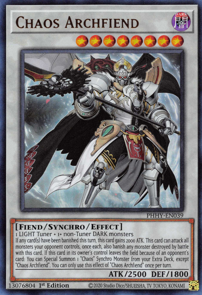 Chaos Archfiend [PHHY-EN039] Ultra Rare | Mega City Incorporated