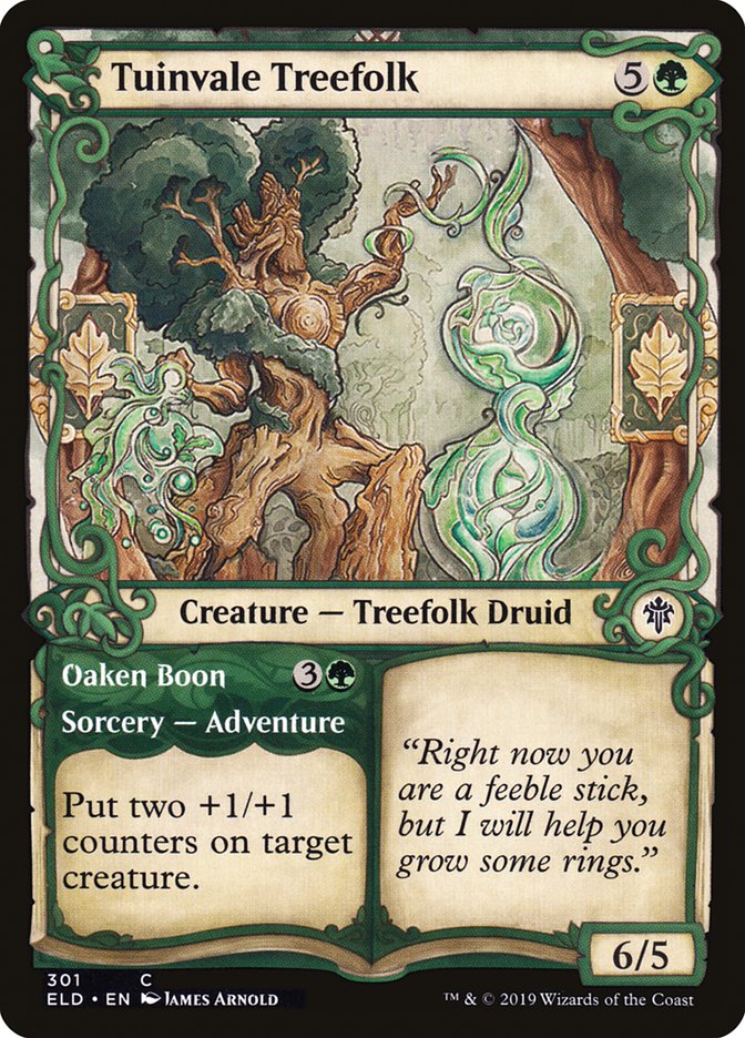 Tuinvale Treefolk // Oaken Boon (Showcase) [Throne of Eldraine] | Mega City Incorporated