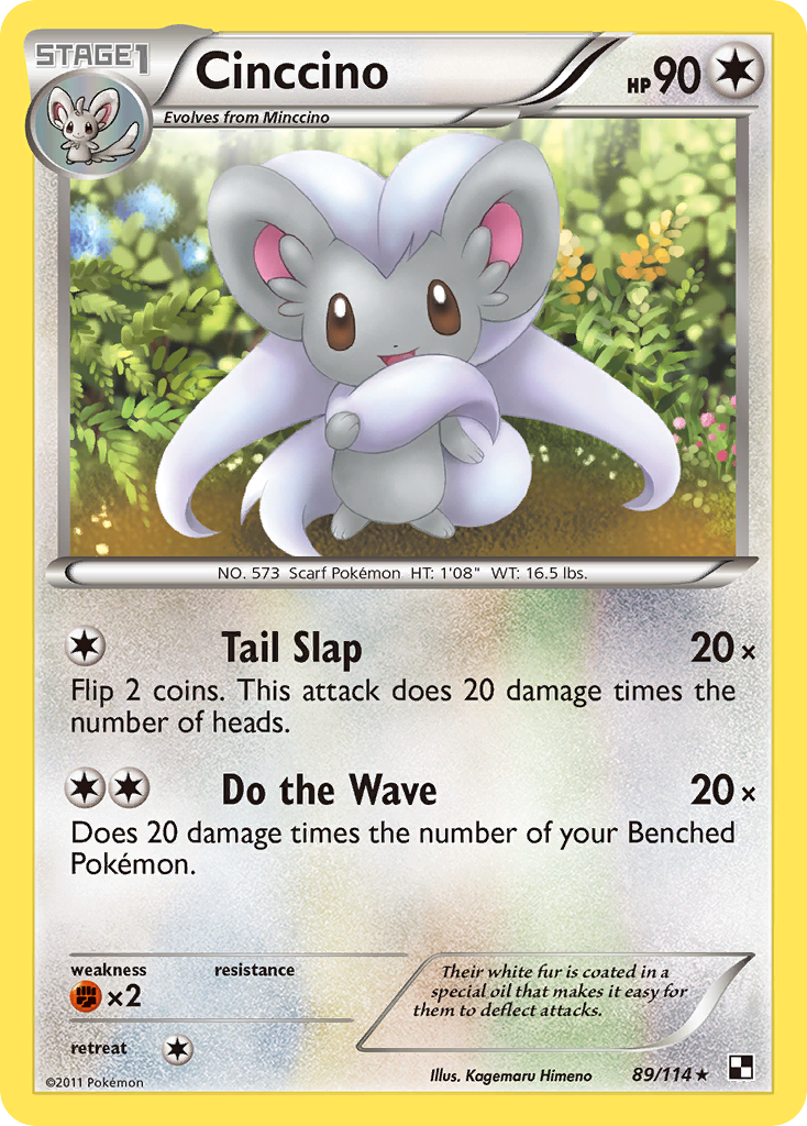 Cinccino (89/114) [Black & White: Base Set] | Mega City Incorporated