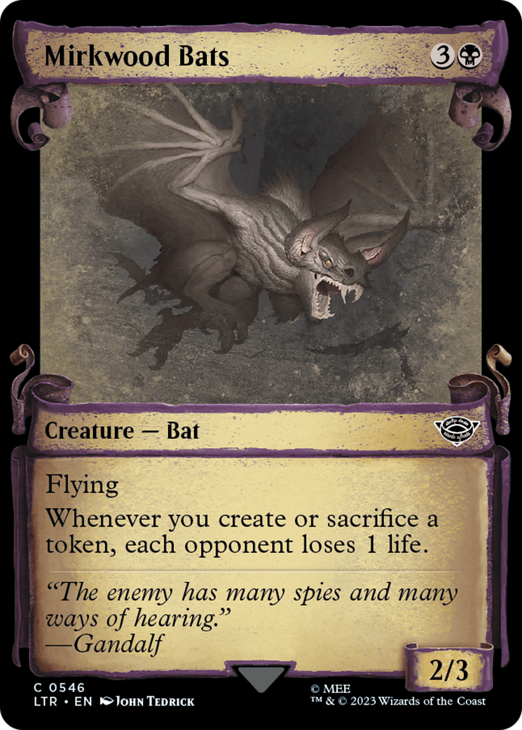 Mirkwood Bats [The Lord of the Rings: Tales of Middle-Earth Showcase Scrolls] | Mega City Incorporated