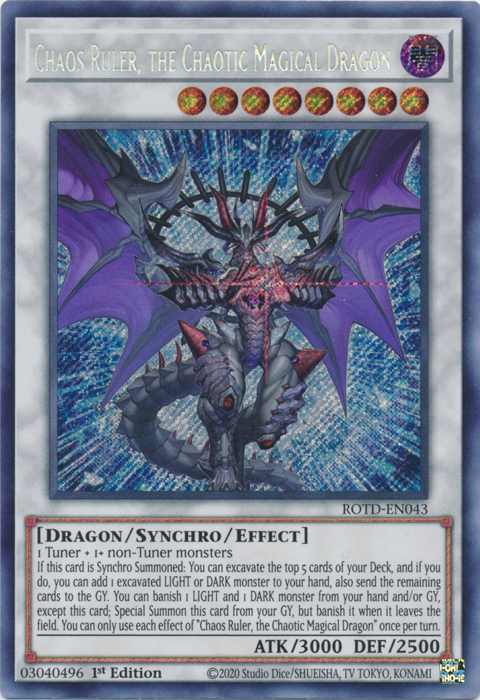 Chaos Ruler, the Chaotic Magical Dragon [ROTD-EN043] Secret Rare | Mega City Incorporated