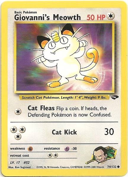 Giovanni's Meowth (74/132) [Gym Challenge Unlimited] | Mega City Incorporated