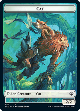 Saproling // Cat Double-Sided Token [Starter Commander Decks] | Mega City Incorporated