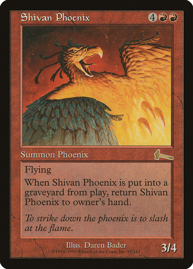 Shivan Phoenix [Urza's Legacy] | Mega City Incorporated