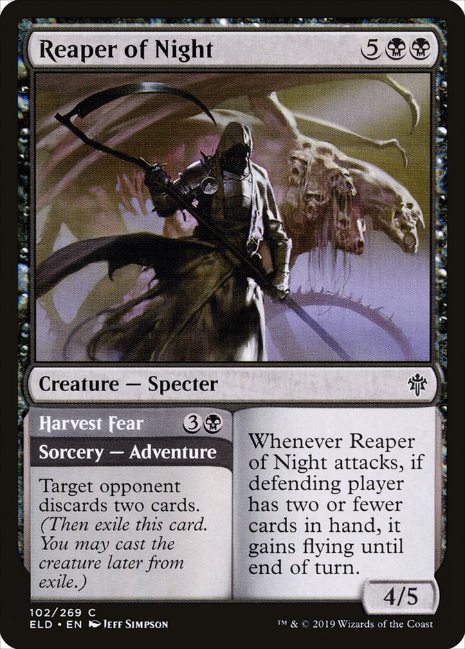 Reaper of Night // Harvest Fear [Throne of Eldraine] | Mega City Incorporated