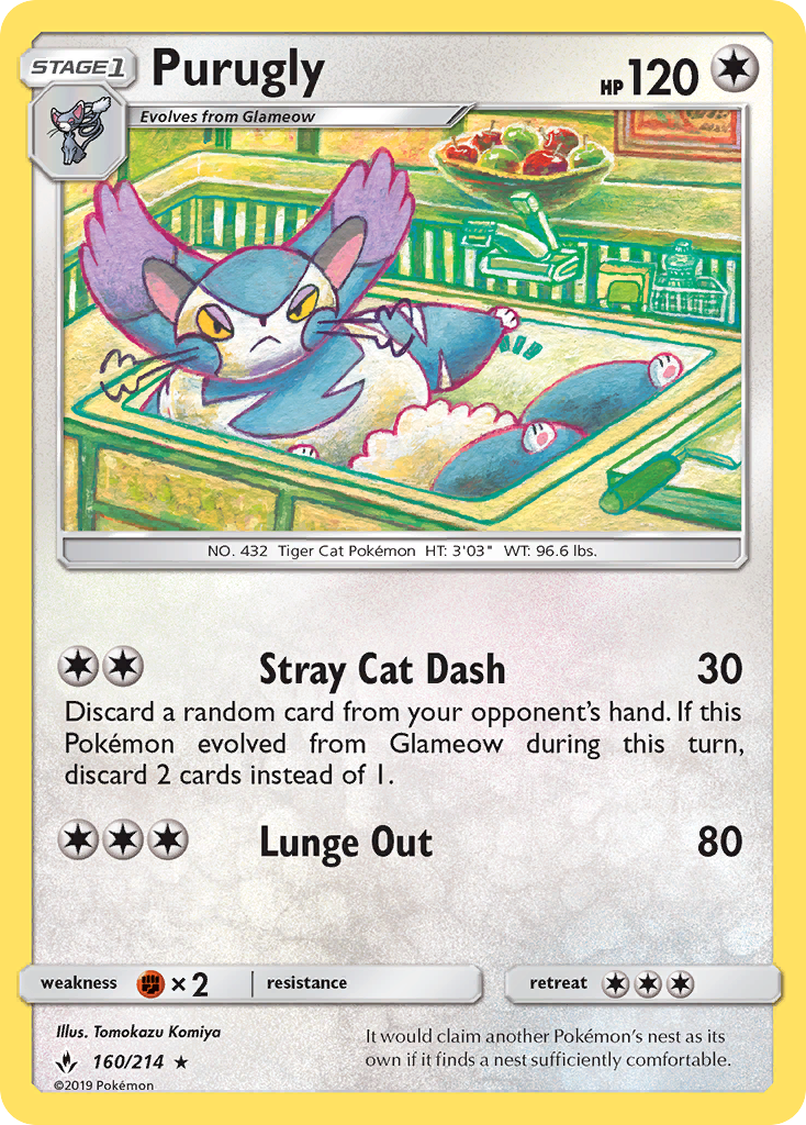 Purugly (160/214) [Sun & Moon: Unbroken Bonds] | Mega City Incorporated
