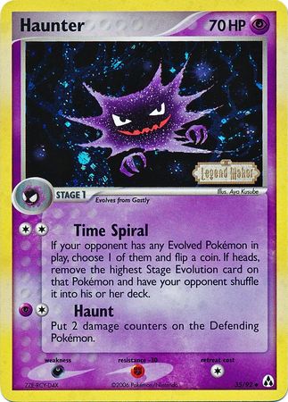 Haunter (35/92) (Stamped) [EX: Legend Maker] | Mega City Incorporated