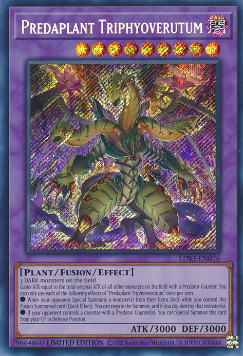 Predaplant Triphyoverutum [LDS3-EN076] Secret Rare | Mega City Incorporated