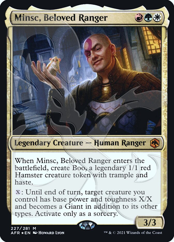 Minsc, Beloved Ranger (Ampersand Promo) [Dungeons & Dragons: Adventures in the Forgotten Realms Promos] | Mega City Incorporated