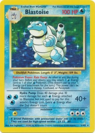 Blastoise (2/102) [Base Set Unlimited] | Mega City Incorporated