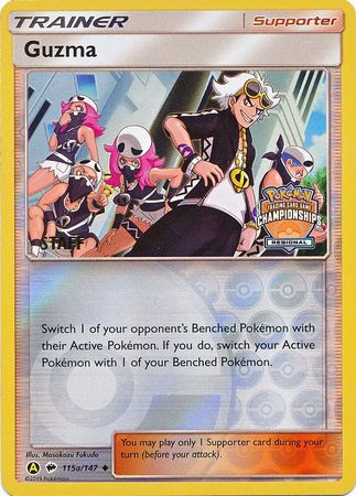 Guzma (115a/147) (Regional Championship Promo Staff) [Sun & Moon: Burning Shadows] | Mega City Incorporated