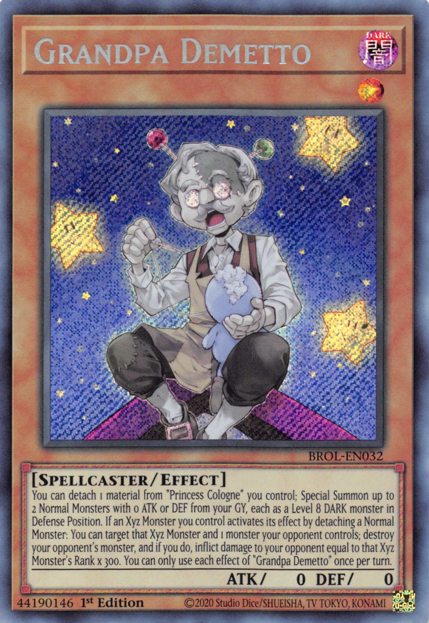 Grandpa Demetto [BROL-EN032] Secret Rare | Mega City Incorporated