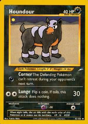 Houndour (43/105) [Neo Destiny Unlimited] | Mega City Incorporated