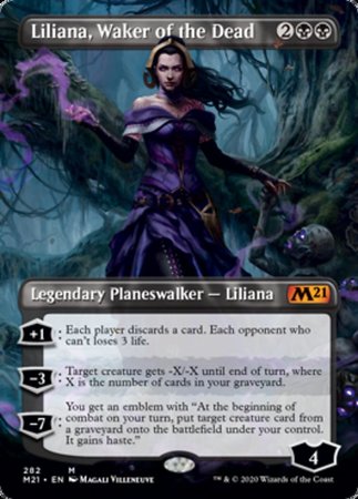 Liliana, Waker of the Dead (Borderless) [Core Set 2021] | Mega City Incorporated