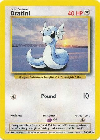 Dratini (26/102) [Base Set Unlimited] | Mega City Incorporated